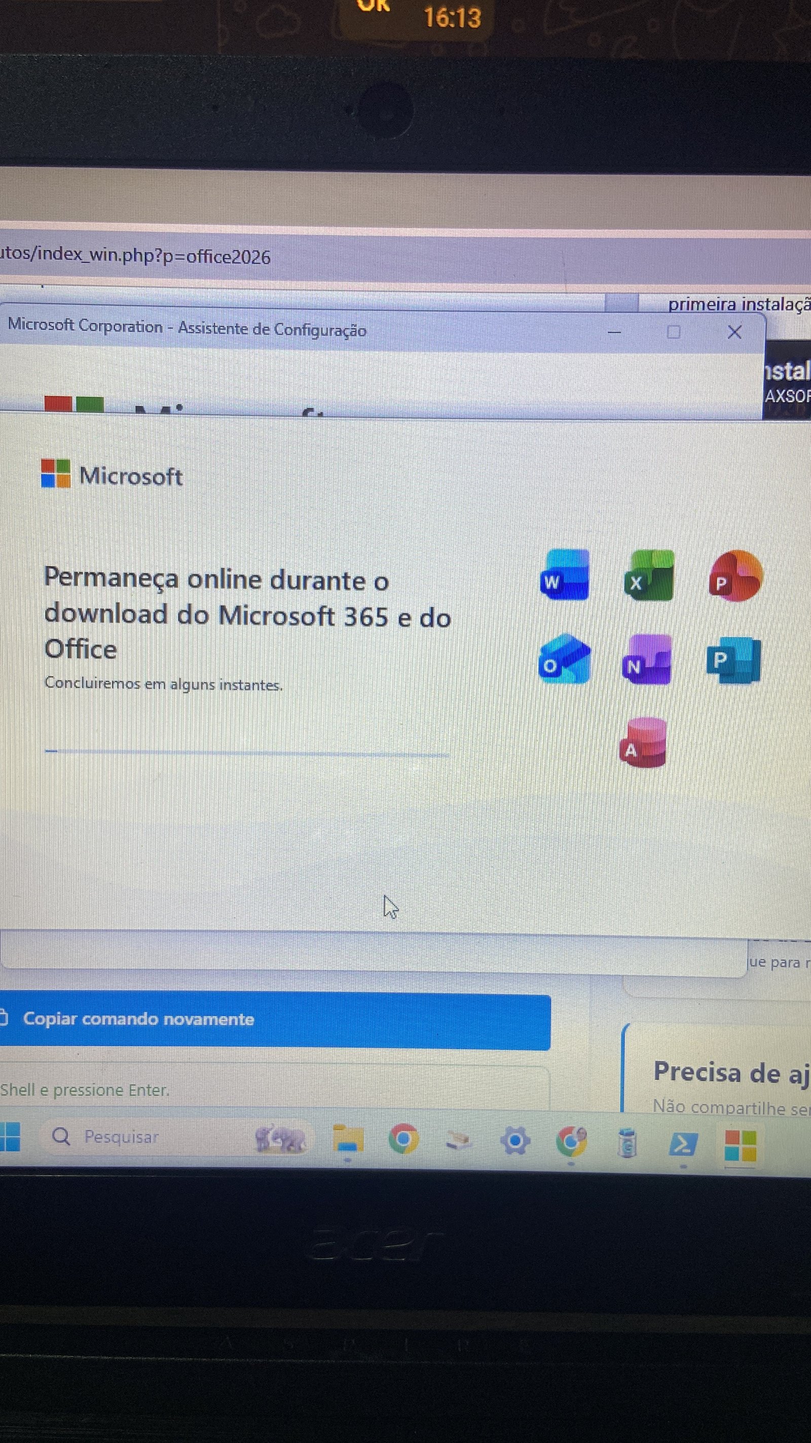 Foto enviada na avaliação
