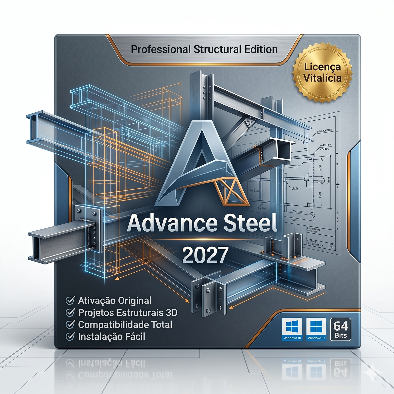 Advance Steel 2027 Completo Original | Vitalício | Windows