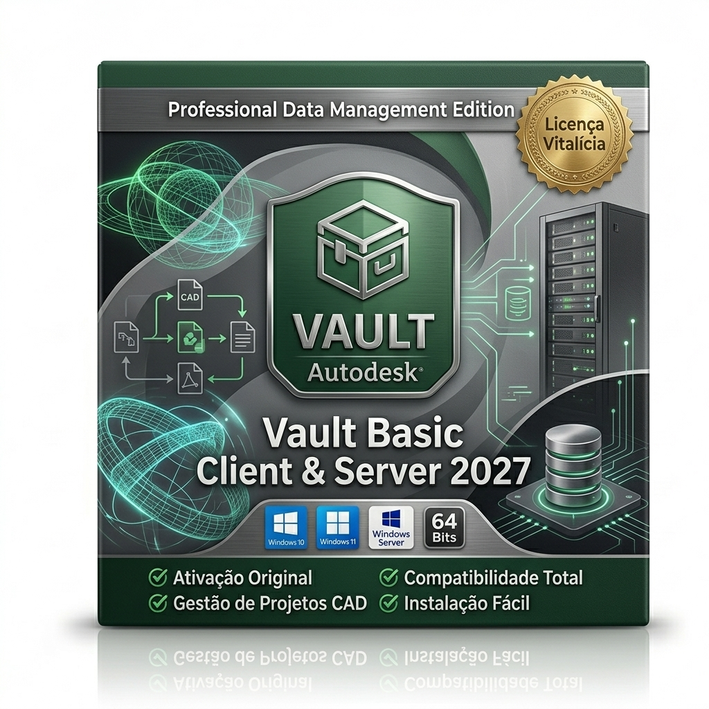 Autodesk Vault Basic Client & Server 2027 Original | Vitalício | Windows