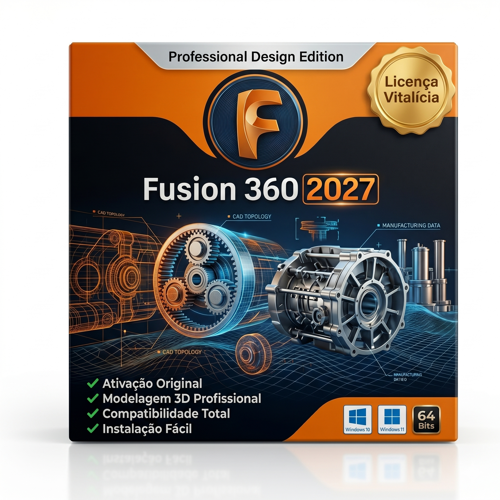 Fusion 360 2027 Completo Original | Vitalício | Windows e Mac