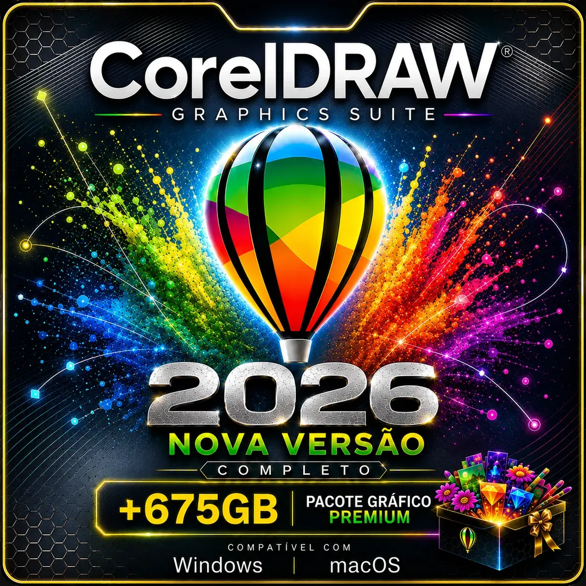Coreldraw 2026 Graphics Suite Vitalicio Windows e Mac