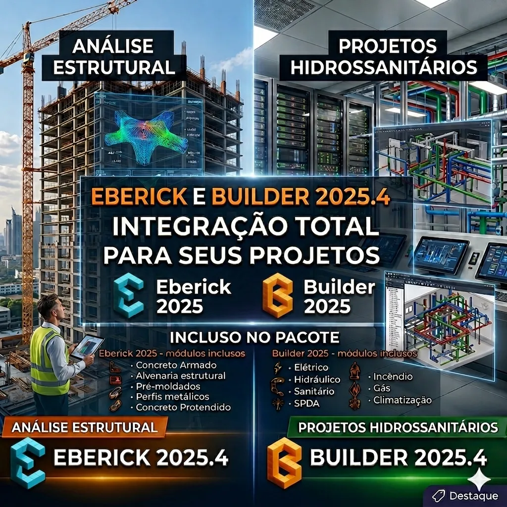 Eberick E Qibuilder 2025 - Software P/ Projeto Estrutural
