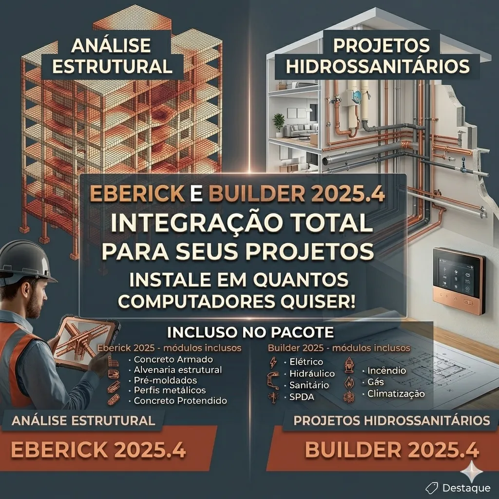 Eberick E Qibuilder 2025 - Software P/ Projeto Estrutural