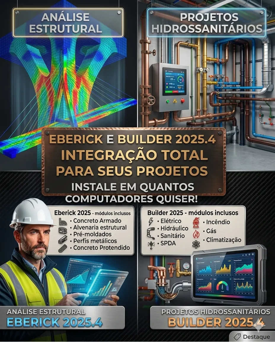 Eberick E Qibuilder 2025 - Software P/ Projetos Estruturais