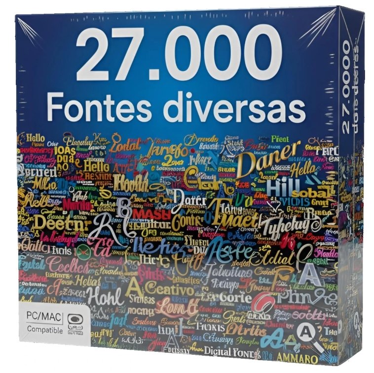 Pack de 27 Mil Fontes - Variedade Completa para Design