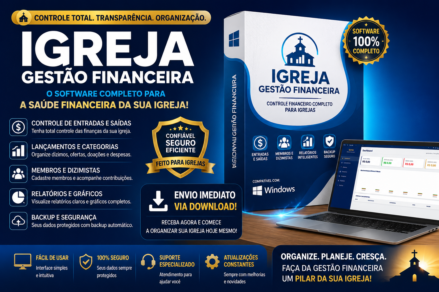 Software para Gestão e Tesouraria de Igrejas